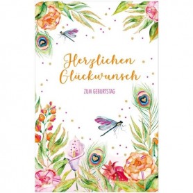 SUSY CARD Geburtstagskarte Wish and Bloom \"Libelle\"