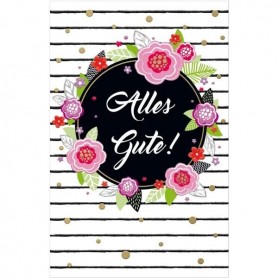 SUSY CARD Geburtstagskarte Goldelicious \"Bltenkreis\"