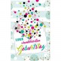 SUSY CARD Geburtstagskarte Goldelicious \"Briefumschlag\"