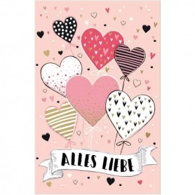 SUSY CARD Geburtstagskarte Goldelicious \"Herzen\"