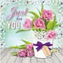 SUSY CARD Carte de voeux 3D \"Bouquet de tulipes\"
