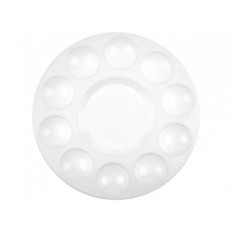 kangaro Palette de peinture, plastique, rond, 170 mm, blanc