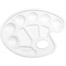 kangaro Palette de peinture, plastique, ovale, 230 x 170 mm