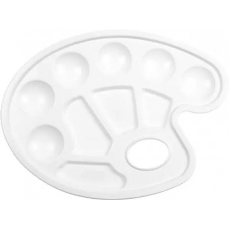 kangaro Palette de peinture, plastique, ovale, 230 x 170 mm