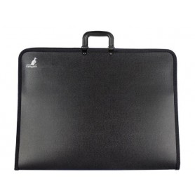 kangaro Porte-documents, A2, PP, avec poigne, noir