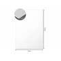 kangaro Carton plume, 700 x 100 mm, autocollant, blanc