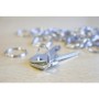 kangaro Anneau porte-cl, mtal, diamtre: 25 mm, argent