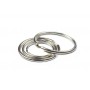 kangaro Anneau porte-cl, mtal, diamtre: 25 mm, argent