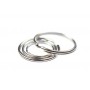 kangaro Anneau porte-cl, mtal, diamtre: 32 mm, argent