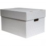SMARTBOXPRO BoŒte de rangement, petit, set de 3, blanc/gris