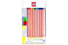 LEGO - IQ Lego Loisir créatif-Papèterie-9 Crayons de Couleurs Embout Fantaisie, LG51515
