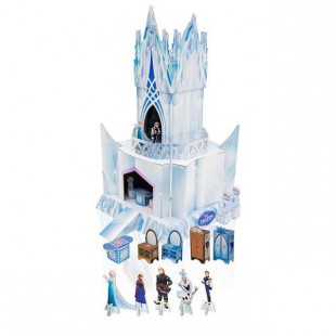 DISNEY - Disney Frozen - Maquette en carton du palais avec personnages et mobilier