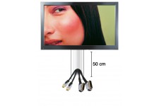 CACHE CABLES NOIR BRILLANT POUR LCD-PLASMA 50CM