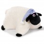 NICI - NICI 41472 Shaun le mouton doudou avec coussin Shirley de Sommeil Bonnet, 40 x 30 cm, couleur : blanc/noir