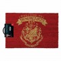 PYRAMID - Harry Potter Paillasson ave Inscription Welcome to Hogwarts, Rouge et Or
