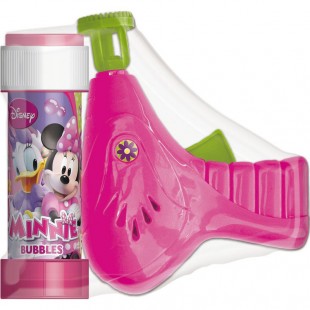 DULCOP - Disney Minnie pistolet à bulles + bouteille bulles