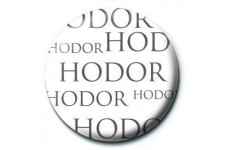 PYRAMID - Game Of Thrones Hodor Badge Blanc Pin Bouton Marchandise Broche officiel