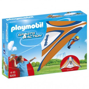PLAYMOBIL - Playmobil-9205 Deltaplane Orange, 9205
