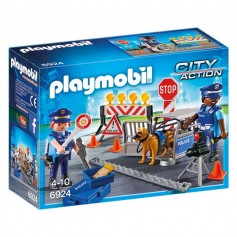 PLAYMOBIL - Playmobil - 6924 - Jeu - Barrage de Police
