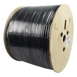 Hirschmann coaxial cable double shielded on reel 500 m black