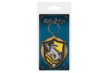 PYRAMID - Le monde des sorciers World Harry Potter-hufflepuff en caoutchouc Porte-clés, Multicolore, 4.5 x 6 cm