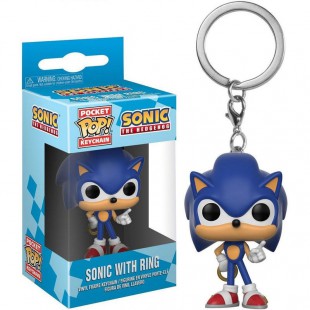 FUNKO - Porte Clé Sonic - Sonic With Ring Pocket Funko POP 4cm