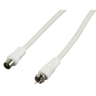 CABLE ANTENNE BLANC - 1.5m