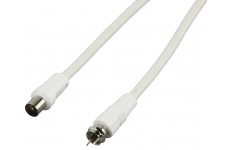 CABLE ANTENNE BLANC - 1.5m