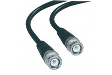 CABLE COAXIAL NOIR AVEC CONNECTEURS BNC - 2m