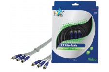 CABLE VIDEO COMPONENT SILVER HQ - 10m