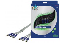 CABLE VIDEO COMPONENT SILVER HQ - 15m