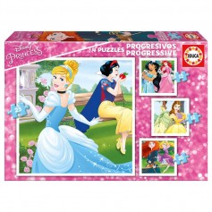 EDUCA BORRAS - Educa BorrAs - 17166 - Puzzle Progressif Disney Princesses (12-16-20-25 Pcs)