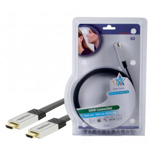 CABLE HDMI HIGH SPEED PLAT HAUTE QUALITE HQ - 1.5m