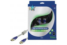 CABLE HDMI HIGH SPEED MALE 19P - MALE 19P HQ - 15m