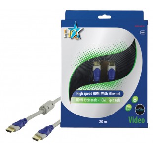CABLE HDMI HIGH SPEED MALE 19P - MALE 19P HQ - 20m