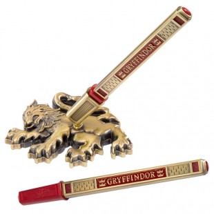 NOBLE COLLECTION - Harry Potter Gryffindor House Stylo ET Desk StET Stationery stylo magique