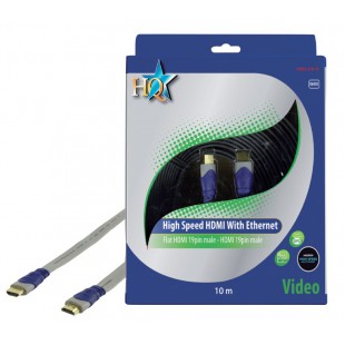 CABLE HDMI HIGH SPEED 19P MALE - 19P MALE PLAT HQ - 10m