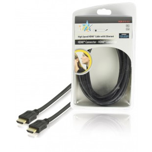 HQ High Speed HDMI® cable with Ethernet HDMI® Connector - HDMI® Connector 5.00 m