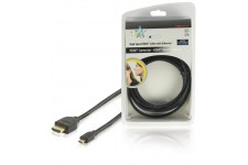HQ High Speed HDMI® cable with Ethernet HDMI® Connector - HDMI® Micro Connector 2.50 m