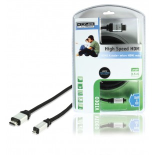 König High Speed HDMI to micro HDMI cable with Ethernet function 2.50 m