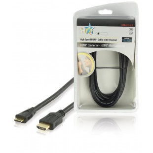 HQ High Speed HDMI® cable with Ethernet HDMI® Connector - HDMI® Mini Connector 2.50 m
