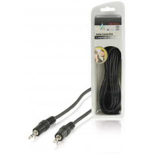 HQ stereo audio cable 3.5mm male - 3.5mm male 5.00 m