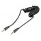Valueline coiled 3.5mm stereo audio cable 1.00 m