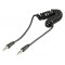 Valueline coiled 3.5mm stereo audio cable 1.00 m 