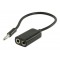 Valueline 3.5 mm stereo audio splitter cable - 0.2m