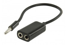 Valueline 3.5 mm stereo audio splitter cable - 0.2m