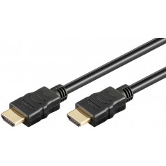 Lot de 2 câbles HDMI 2.0 haut débit 4K Ultra Compatible Ethernet / 3D / retour audio [Nouvelles normes] 1 m