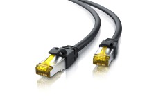 0,5m Ethernet Câble CAT 7 Gigabit LAN Réseau 10Gbps 2x fiches RJ45 S/FTP Blindage PC / Switch / Router / Modem / TV Box / Boîtie