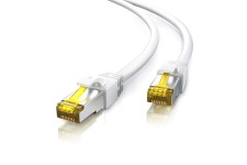 1m Ethernet Câble CAT 7 Gigabit LAN Réseau 10Gbps 2x fiches RJ45 S/FTP Blindage PC / Switch / Router / Modem / TV Box / Boîtiers