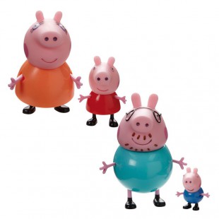 Lot de 2 - BANDAI - Peppa Pig Family Assortiment de blister 